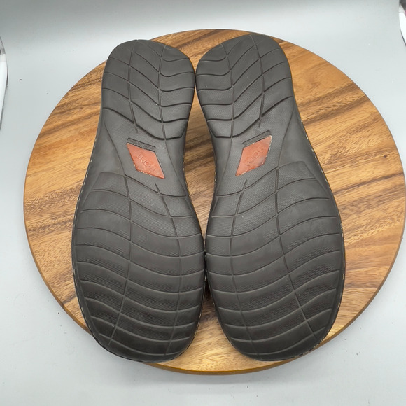 VTG Born Oxfords Mens 12 M Brown Leather Casual Comfort Walking Split Toe Shoes - Picture 7 of 9